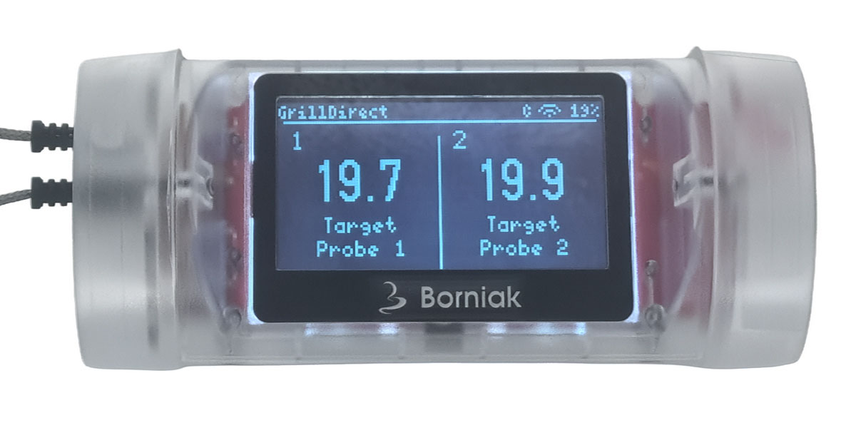 Termometr GrillDirect – widok dwóch sond